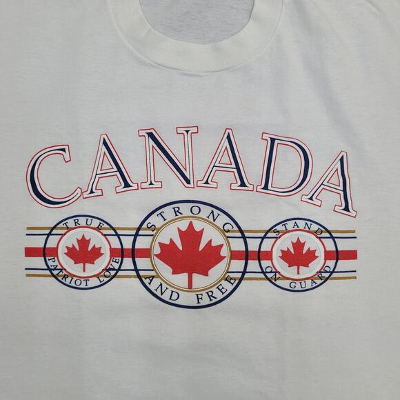 Vintage 80s Fruit-of-the-Loom Shirt XL 23x27 Canada - Picture 11 of 14